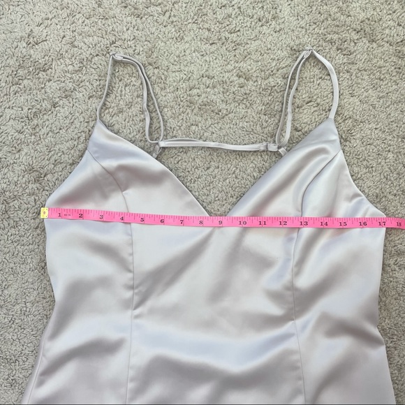 Superdown Nicole Satin Mini Dress in Nude - Picture 10 of 16